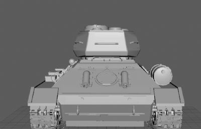 苏联T-34-85坦克maya模型