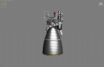 火箭发动机推进器max模型