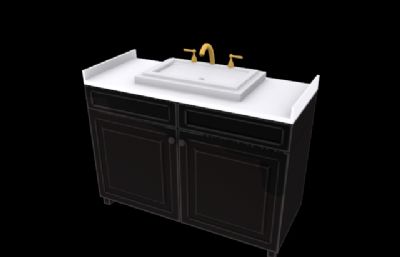洗手池,洗手台厨卫系列max模型