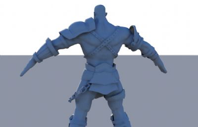 凶悍将军战士maya模型