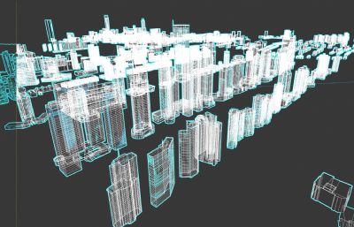 数字城市模型,城市配楼简模
