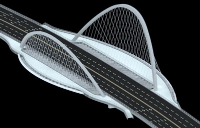 天津大沽桥max模型