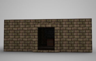 单间建筑盗墓房子3D模型