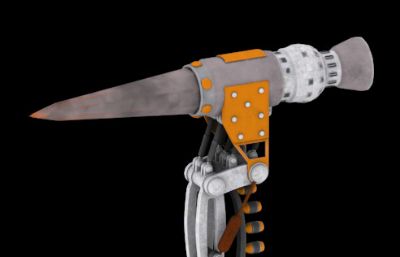 火箭锤max模型,《阿丽塔：战斗天使》电影道具