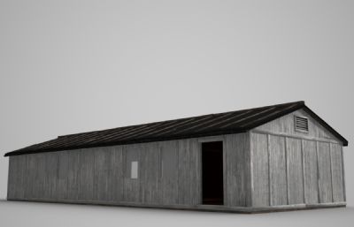 泥土房子,木房子3D模型