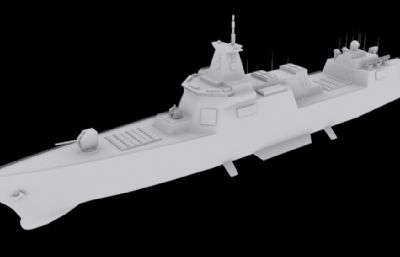 055重型驱逐舰max模型