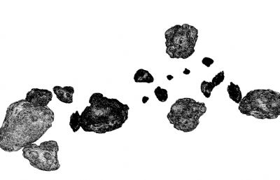 陨石,石头,怪石,岩石,熔岩C4D模型