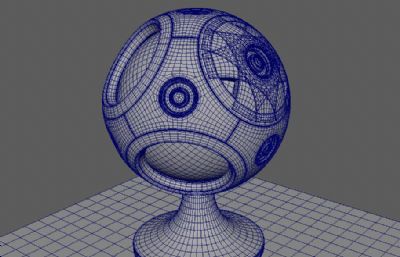 练习渲染用的材质球OBJ模型