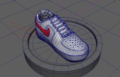 NIKE耐克板鞋maya模型