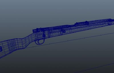 98k毛瑟步枪maya模型
