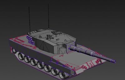 次世代手游豹2中的坦克模型
