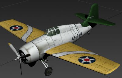 美军二战飞机F4F野猫MAX模型