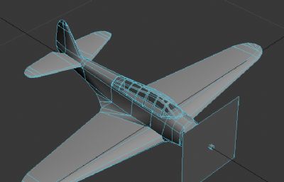 美军二战飞机TBD 3D模型