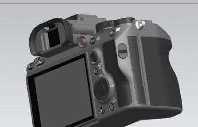 高精度索尼相机A7R3 1:1 STP模型