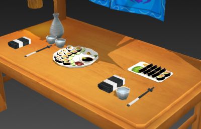 寿司餐桌max2015模型