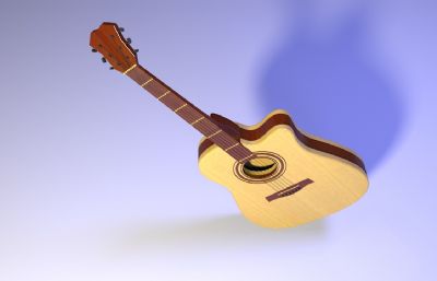 吉他OBJ模型