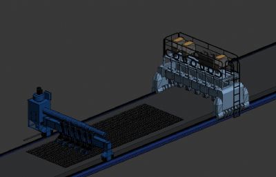 板单元焊接机器3D模型