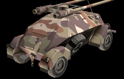捷克-侦察车3D模型,次世代贴图