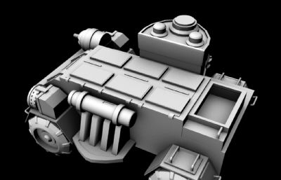 小小装甲车maya模型
