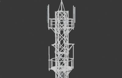 铁塔,信号塔3D模型