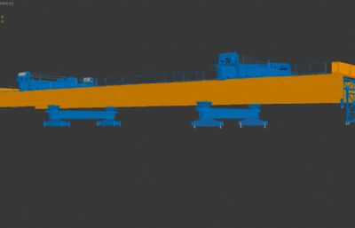 架桥机,架桥设备3D模型