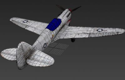 P-40战斗机3D模型