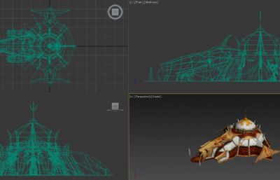 兽人领地帐篷3D模型（网盘下载）
