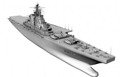 苏联基辅级重型载机巡洋舰maya模型