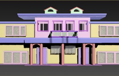 3D别墅房子模型