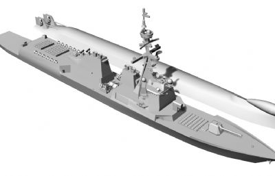 韩国海军世宗大王级驱逐舰STL模型