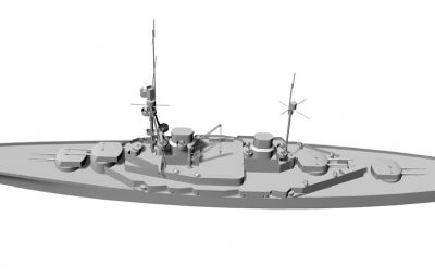 一战德国德弗林格尔级战列巡洋舰STL模型