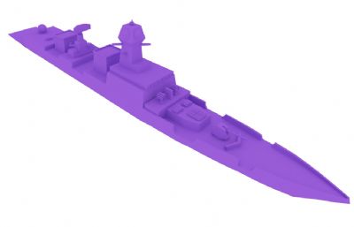 印度海军加尔各答级驱逐舰STL模型