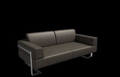 沙发,双人沙发模型,C4D,FBX格式
