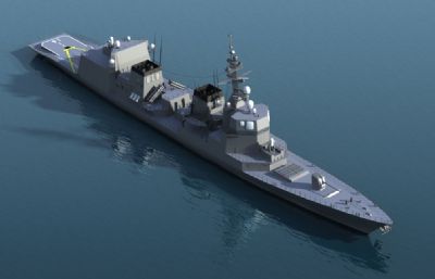 日本海上自卫队秋月级驱逐舰3D模型