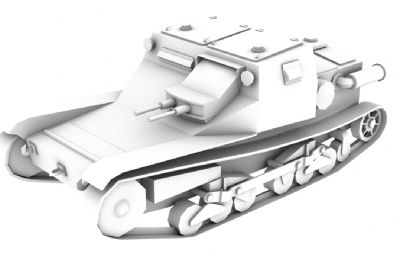 意大利cv-33坦克3D模型