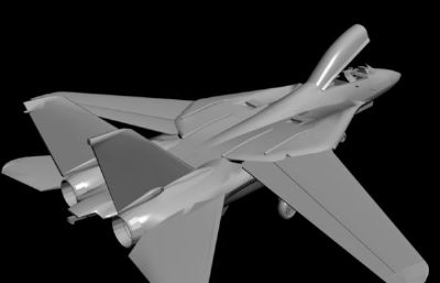 美军f-14战斗机3D模型