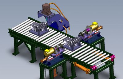 发动机零部件生产设备solidworks图纸模型,还有STEP格式