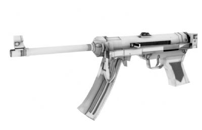 85式冲锋枪maya模型,有高模和低模