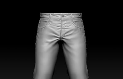 ZB雕刻牛仔裤，次世代牛仔裤ZTL格式模型