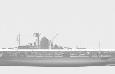 齐柏林伯爵号航空母舰OBJ模型