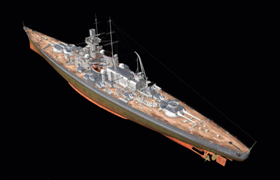 格奈森瑙号战列巡洋舰OBJ模型