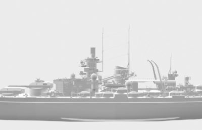 格奈森瑙号战列巡洋舰OBJ模型