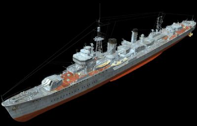 初春号驱逐舰OBJ模型