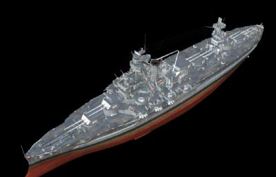 怀俄明号战列舰OBJ模型