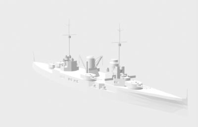 戈本号战列巡洋舰STL模型