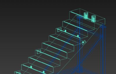楼梯板件3D模型