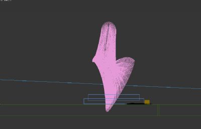 翅膀雕塑设计3D模型