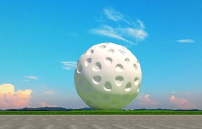球形钻孔石趣雕塑设计
