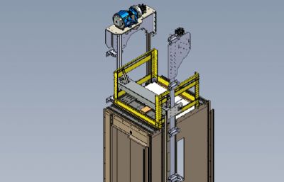 电梯轿厢精细模型STEP格式模型