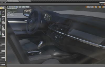 宝马BMW X63D模型,带内部细节,游戏汽车